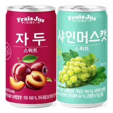 일화 프레주 2종캔음료 (자두+샤인머스캣) 스위트, 60개, 175ml