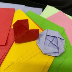 종이학 컬러 무지 학종이 7cmehw9+9fPd