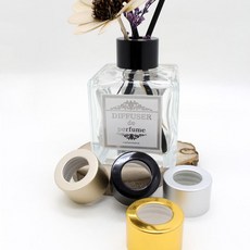 28파이 블랙 디퓨저캡 (속캡 포함), 무광실버, 1개