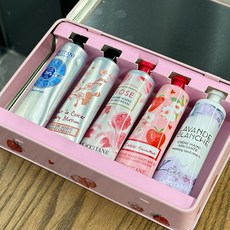 日本代購附購買證明L' 舒丹粉色草莓戀護手霜禮盒五件套 30ml*5, 1個