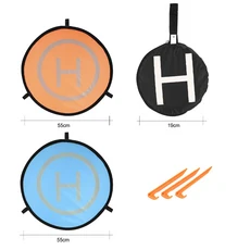 NeebRC 55/75/110cm 접이식 드론 착륙 나일론 휴대용 야외 Quadcopter 앞치마 방수 두꺼운 액세서리, 01 55CM Ordinary