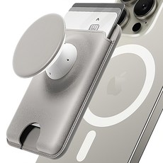 SINJIMORU M Tap Tok 錢包支架卡夾手機殼, 1個, 灰色