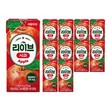 서울우유 리이브 사과 주스, 190ml, 11개