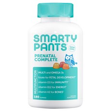 SMARTYPANTS vitamins 孕婦產前綜合維他命&Omega 3軟糖, 180顆, 1罐