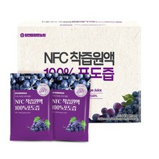참앤들황토농원 NFC 착즙원액 포도즙, 100ml, 50개