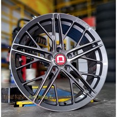 KlasseniD F53R 20吋旋壓鋁圈 適用於多種車型 輕量化高強度, 1個, 灰底灰透