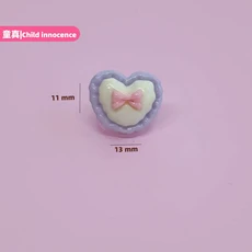 50개 미니 플랫백 큐트 리본 블랙 하트 발렌타인 카보숑 레진 장신구 매니큐어 액세서리 DIY 네일 장식, 19 No.4