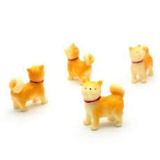 화분 데코 시바견 4개셋트 테라리움장식 수족관피규어 테라리움피규어 spi+4101ng