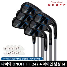 마스터스정품 다이와 2024년 온오프 FF247 4 아이언 6개세트, 남성 6개세트, 남성 6개세트 R, 30도