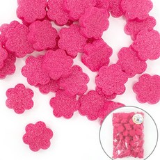 SW 만들기용 꽃백업 조각 빨강색 지름4cm 두께1cm 약200개입, 빨강