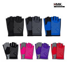 HMK 쿨링 등산 자전거 낚시 캠핑 다용도 패션 반장갑 자외선 차단 논슬립, 1개, 남성용-블랙