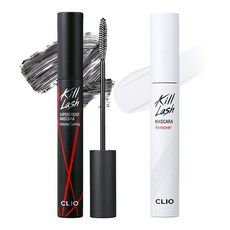 [SET] 클리오 킬래쉬 수퍼프루프 마스카라+킬래쉬 마스카라 리무버, 볼륨컬링, 1개