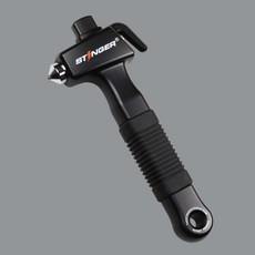 Stinger Tools 三合一車用緊急逃生錘/安全帶切割器/破窗器/求生哨, 黑色, 1個
