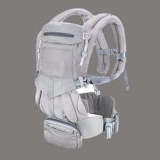 嬰兒揹帶ego前抱式baby新生兒寶寶揹帶腰凳二狗揹帶抱娃神器, 全網-純灰
