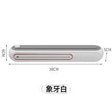保鮮膜切割器磁鐵吸盤雙吸保鮮膜切割盒廚房分割器可調節切割器, 1個, 白色:純切割器