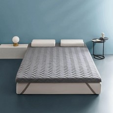 흙침대용 수면 매트리스 매트 싱글 두께 패드 토퍼 메모리폼 100x200cm, 1cm, 그레이 슬래시 약 9cm 100x200cm