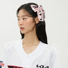 랩 LAP x KBO KIA타이거즈(홈) 레터링 리본핀 AR7GA321, 화이트, 1개 화이트, 1개