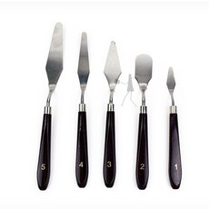 페인팅 나이프 5종 물감칼 미술용품 그림나이프, 5개