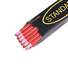 好筆 拉綫蠟筆 衣服畫線彩色畫粉 裁衣劃粉 裁縫工具 免削拉綫 裁剪服裝畫筆, 紅色12支（一盒）, 1個