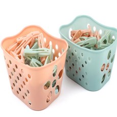 OCE CLOTHESPIN 바구니 옷 모자 집게 30P 민트 예쁜 빨래집게 빨래집개 의류 집게