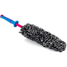 디테일 팩토리 - 교체 가능한 극세사 커버가 있는 휠 브러시 미니 초부드러운 청소 세탁 및 타이어 림 눈사태, Underglow