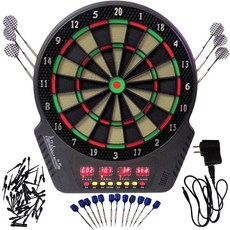 電子飛鏢靶 12支飛鏢 48個鏢針 USB供電 110V電源, 1個, 如圖