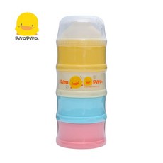 PiyoPiyo 彩色特大四層奶粉盒, 1個