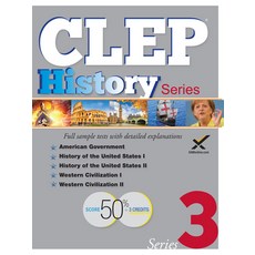 (영문도서)CLEP History Series 2017 Paperback, Xamonline.com, English, 9781607875789