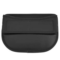 대용량 자동차 가죽 수납함 다기능 시트 틈새 정리함 단색 심플, 1개, 5. Black with Pocket