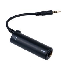 Miwayer 기타 인터페이스 변환기 전화 오디오 라인 액세서리 교체, 01 Black Converter