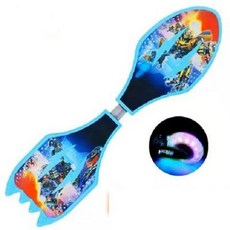 보드 입문자용 성인 스케이드 접이식 스 댄싱 경량, 1개, 블루 변형 휠