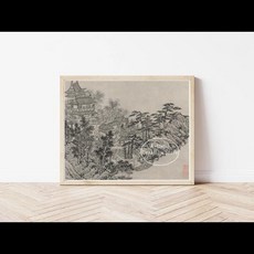 부처님 중국 불교 사원 서카 1490 그림 인쇄 캔버스 벽 빈티지 미술 현대 전통 가정 장식, [06] 50X70cm Unframed, [03] 3