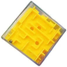 益智3D迷宮六面迷宮(中) 720度立體旋轉滾珠闖關迷宮魔方, 1個