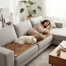 3H한일온열기 탄소 그래핀 EMF 퀼팅 3인 4인 병원용 미니 전기방석 쇼파 온열 싱글 매트 장판 요, 샤인퀼팅4인방석, 55x180cm