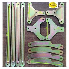 연장 프레임 싱글 보조 접이식 원목 와이드 180x30cm 베드, 소형 삼각판 TY 2개