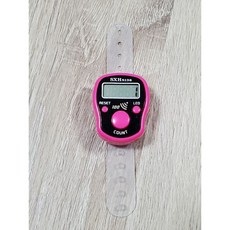 ＊小邑的家＊ 滿百響鈴計數器 每100響鈴 手指計數器 念佛計數器 清晰響鈴提示，操作簡單易上手, 1號粉色, 1個