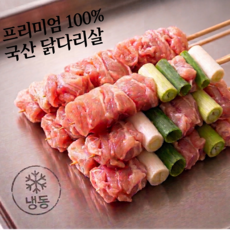 100% 국산 수제 육즙팡팡 닭다리살 파닭꼬치 70gx10개 HACCP인증 급속냉동 아이들간식 홈술 혼술 초간단 야식 에어프라이 조리아이스팩 증정, 10개, 70g