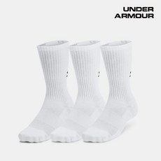 언더아머 유니섹스 UA 트레이닝 코튼 크루 삭스 3켤레 1386311-100 157933