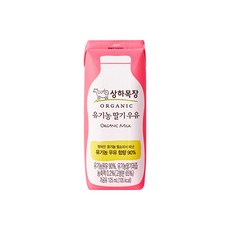 상하목장 유기농 딸기우유 / 멸균우유 아기우유, 125ml, 1개