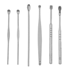 6가지 디자인 스테인리스 스텐 은장 귀이개 세트 유아 파개 파게 용 아기, 1개