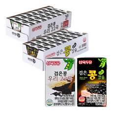 삼육두유 검은콩칼슘 두유 + 검은콩 우리22곡 두유, 140ml, 48개