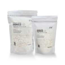 디엔와이푸드 코티지치즈 몽글, 400g, 3개