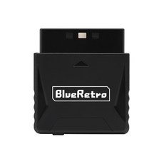 崇德鋪 PS1/PS2 Mini BlueRetro藍牙手柄轉換器 藍牙手柄控制器適配器, 1個, 黑色