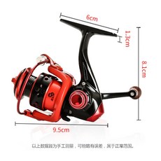 釣德來紅孩兒無間隙小號迷你紡車輪金屬漁輪路亞輪馬口魚輪漁線輪, 1個, 紅孩兒150