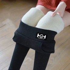 여성 겨울 레깅스 기모 스판 하이웨스트 슬림핏 9부 램스울 빅사이즈 두꺼운 양털 방한 바지