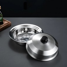 304不鏽鋼蒸籠三層加厚家用蒸鍋蒸包子饅頭魚多功能廚房蒸格帶蓋套裝, 1個, 小號