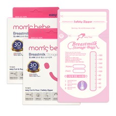 맘스베베 프리미엄 모유저장팩 30매, 2개