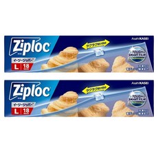 지퍼락 이지 지퍼백, 2개, 대(L), 18개