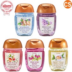 [미국직배송] 배쓰앤바디웍스 휴대용 미니 손세정제 핸드 세니타이저 29ML 5개 세트 와일드베리프렌치토스트 프렌치컷라일락 핑크피치블라썸 핑크키위베리 스윗티레몬에이드