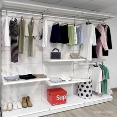 加高195公分五金少女衣帽架收納架，出租屋耐用加厚收納櫃，0甲醛免打孔金屬衣櫃, 【珍珠白】黑色款備註,小紅書292長195高五層板五掛衣桿